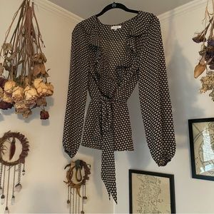 Max Studio Geometric Pattern Blouse Size Medium *Never Worn*